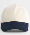 BB67 (B67) Contrast Peak Leisure Cap Natural / French Navy colour image